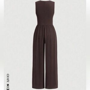 BROWN ROMPER JUMPSUIT